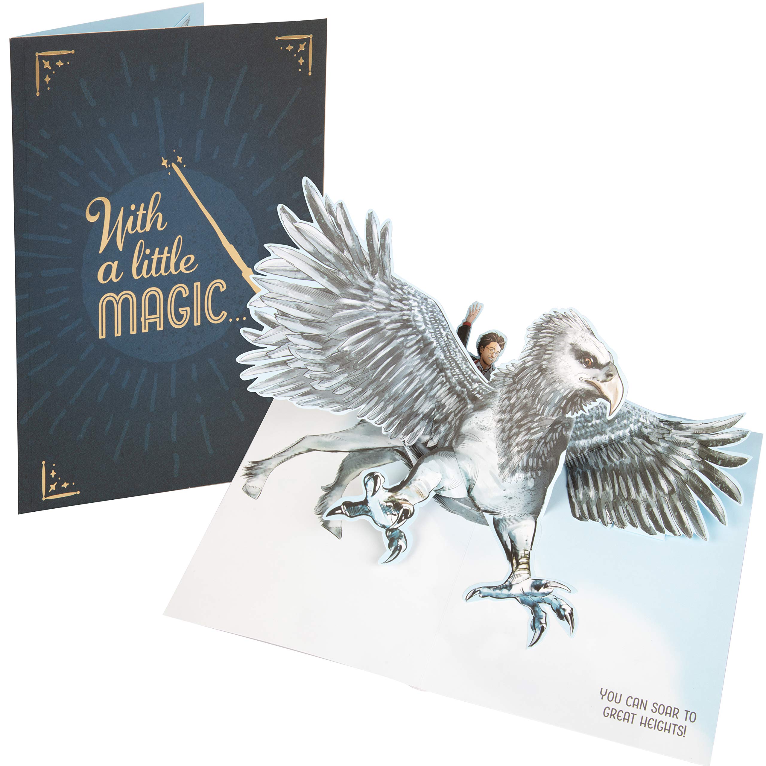 2560x2560 Amazon.com : Harry Potter Buckbeak Pop Up Greeting Card A Little Magic, You Can Soar To New Heights, Inspirational X 7 : Office Products