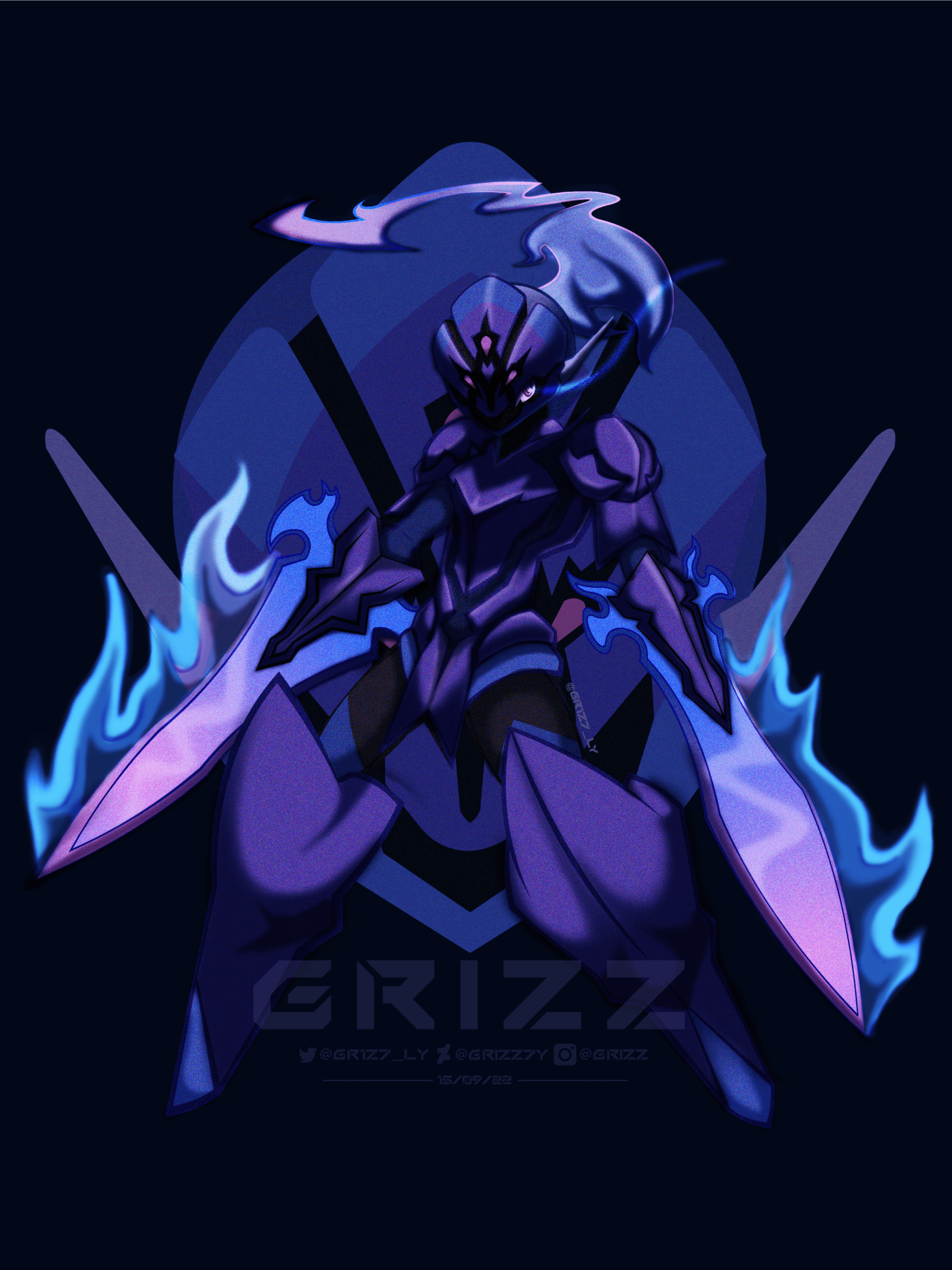 2100x2800 Ceruledge Battle Mode Fanart ✨⚔️
