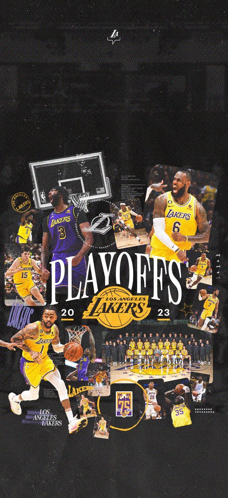 742x1620 Lakers Wallpaper