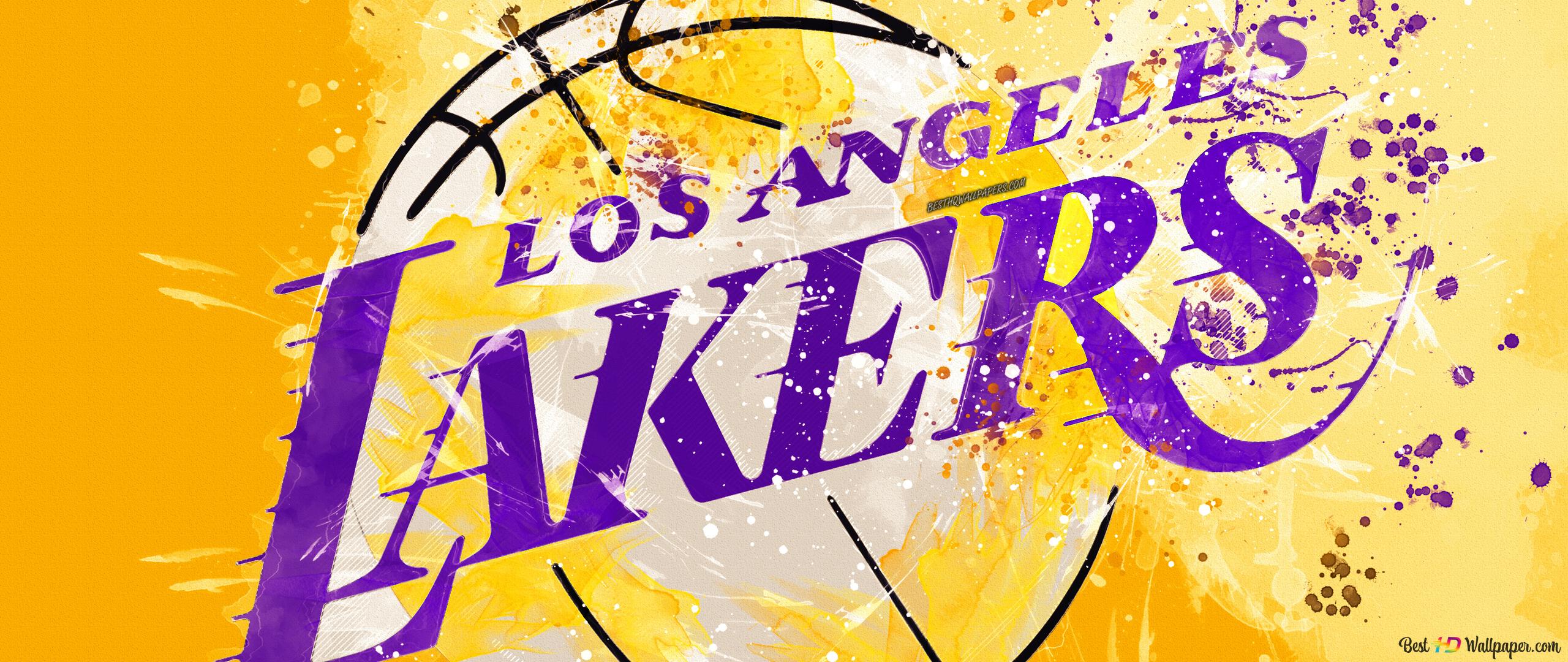 2560x1080 LA Lakers NBA 4K wallpaper download