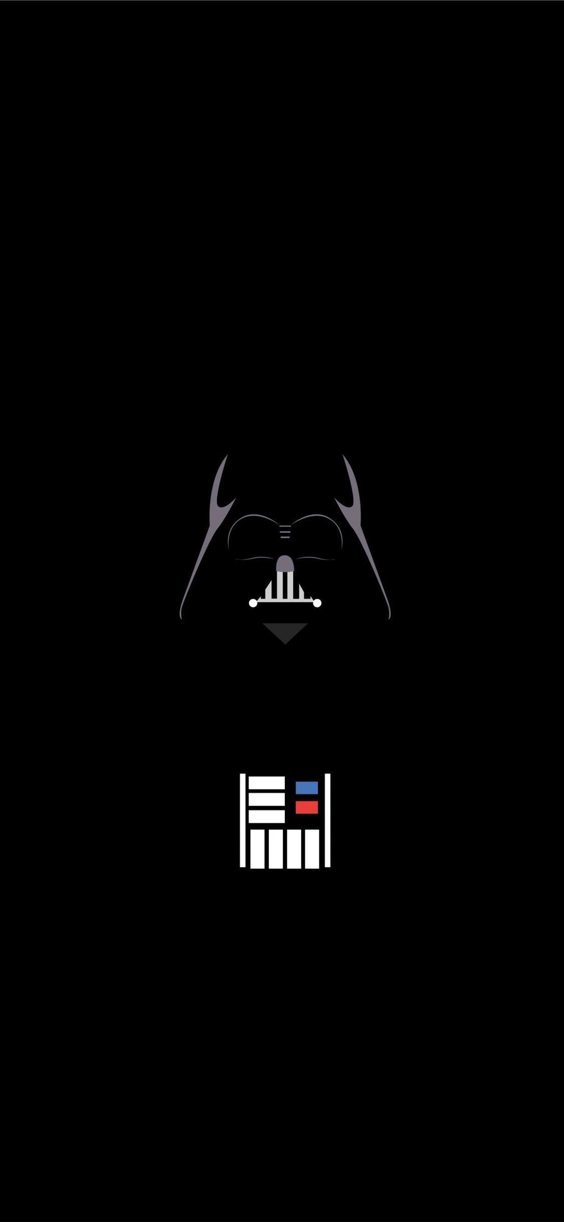 1125x2436 Vader Minimalist #minimalist Star Wars #trends. Star Wars Wallpaper Iphone, Darth Vader Wallpaper, Star Wars Wallpaper