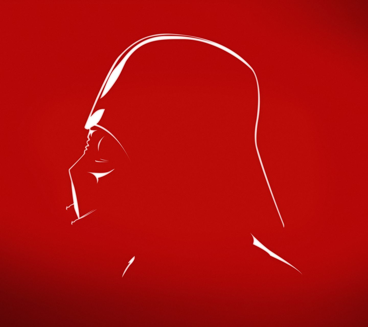 1440x1280 HD desktop wallpaper: Star Wars, Movie, Darth Vader, Minimalist download free picture