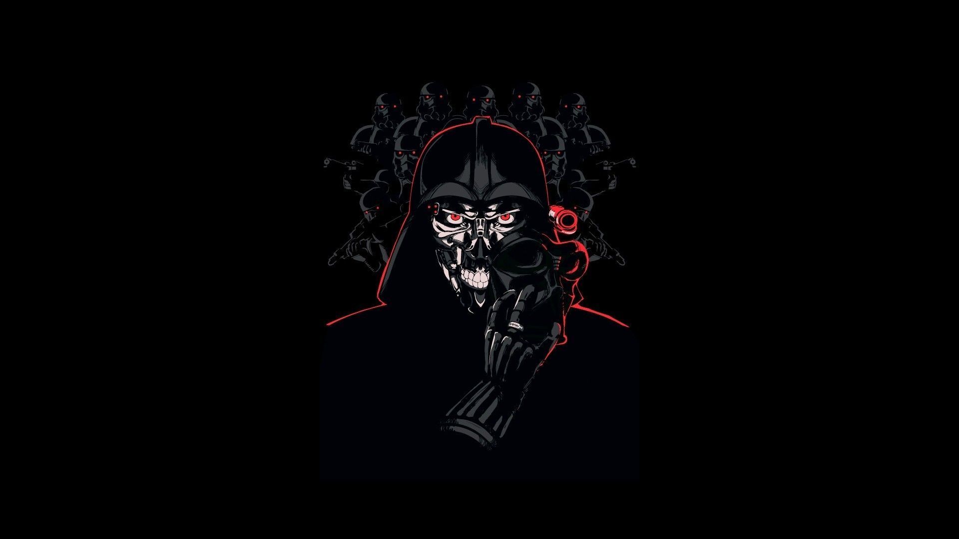 1920x1080 Darth Vader, Star Wars, Sith, minimalism, artwork, Star Wars Villains, villains, science fictionx1080 Wallpaper