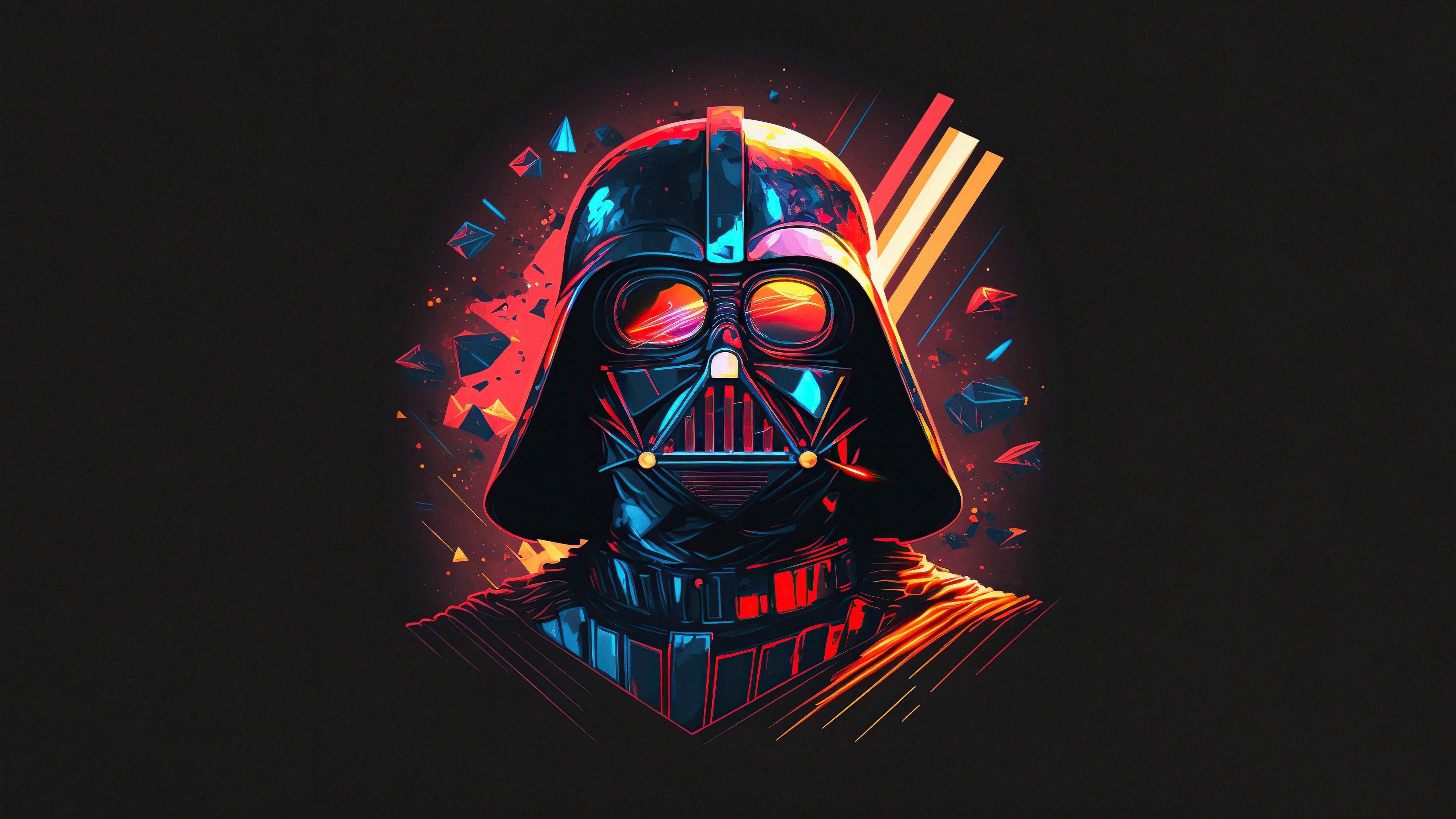 5120x2880 darth vader, star wars, movies, minimalism, minimalist, dark, hd, 4k, 5k, Gallery HD Wallpaper