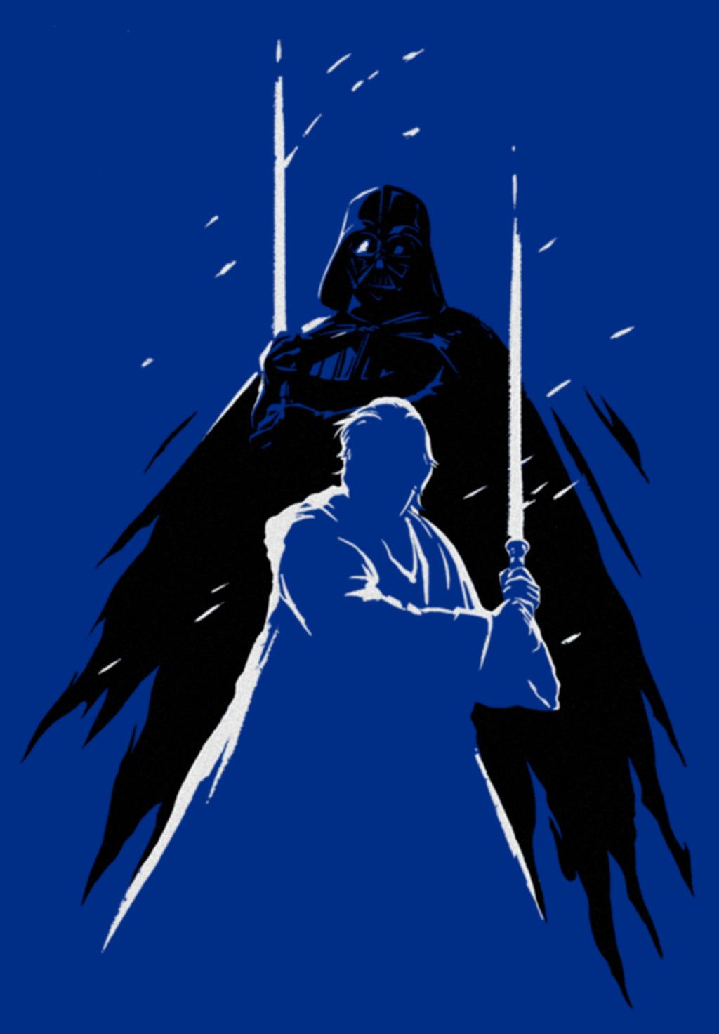 1024x1473 Junior's Star Wars: Obi Wan Kenobi Darth Vader Vs Kenobi Silhouette Li