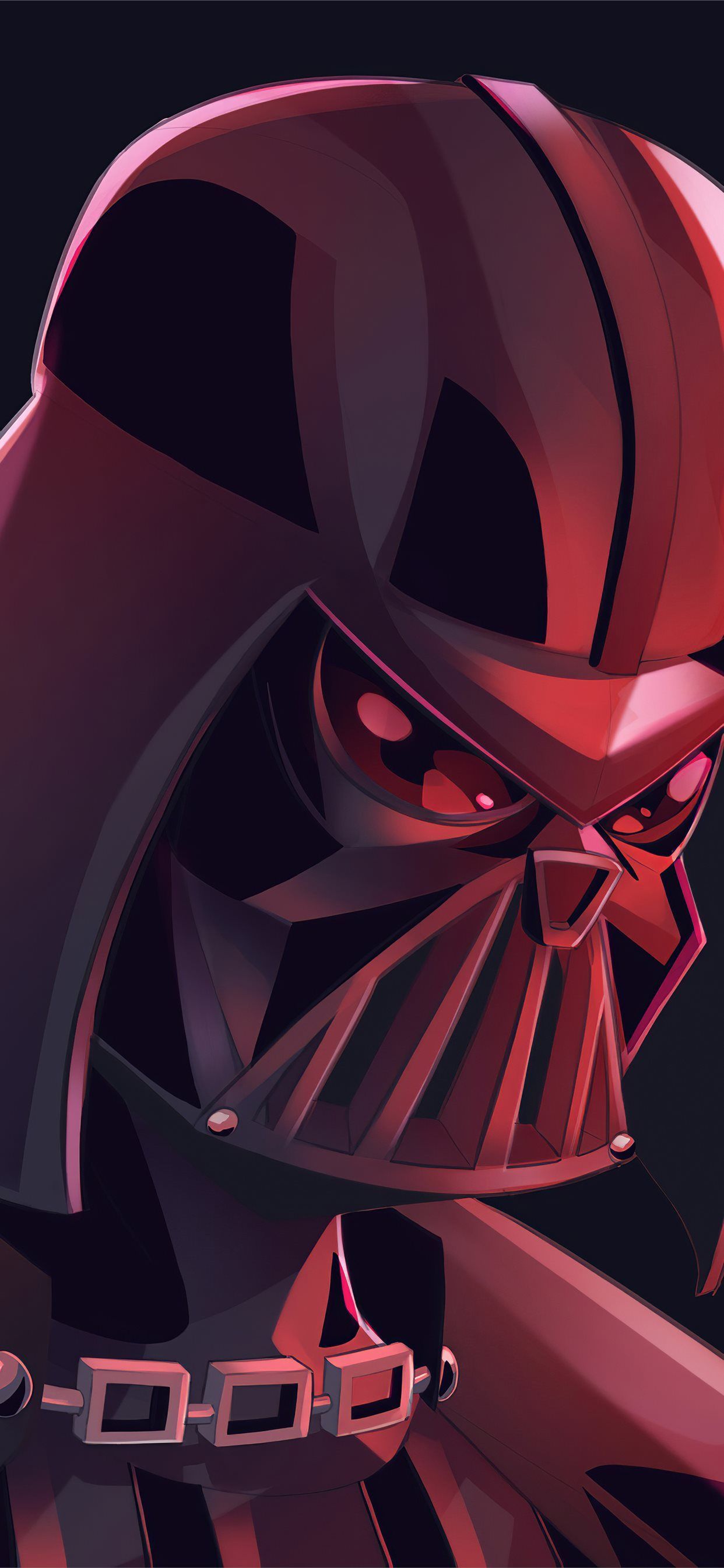 1242x2688 darth vader 4k minimal art iPhone X Wallpaper Free Download