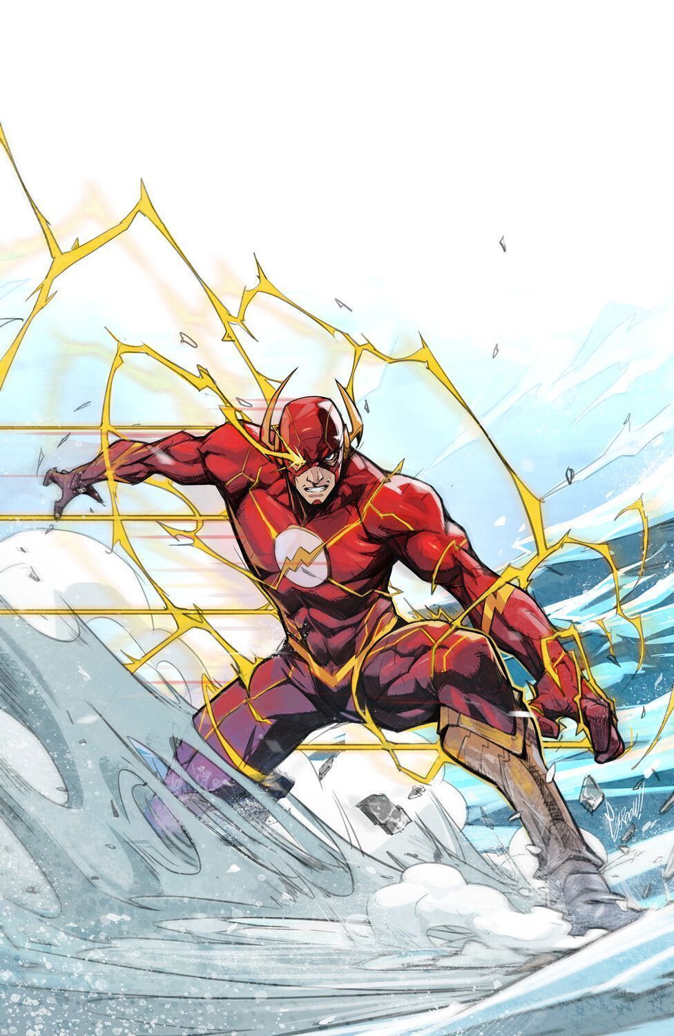 976x1500 comic art, superhero, artwork, The Flash, DC Comicsx1500 Wallpaper