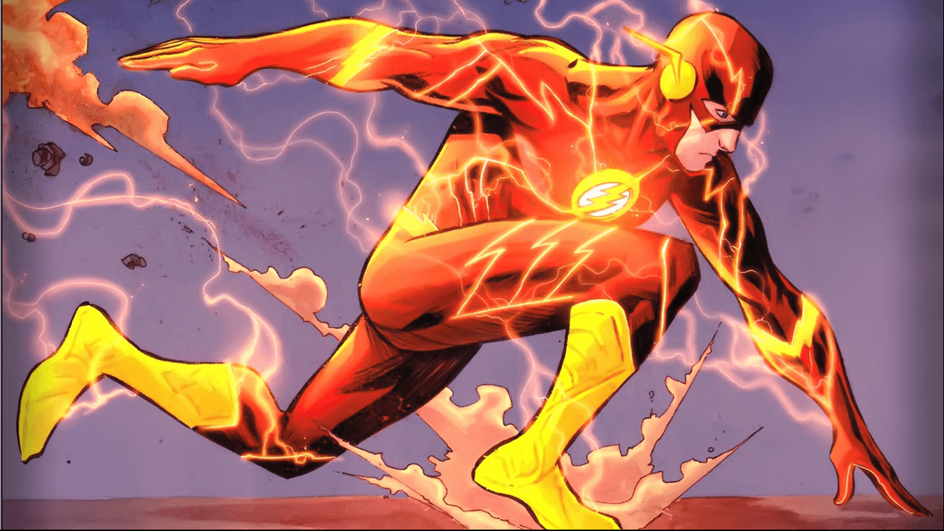 1366x768 The Flash DC Comics Computer Wallpaper