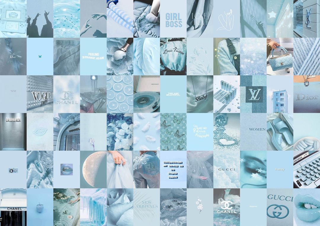 Light Blue Collage Wallpapers - Top Free Light Blue Collage Backgrounds ...