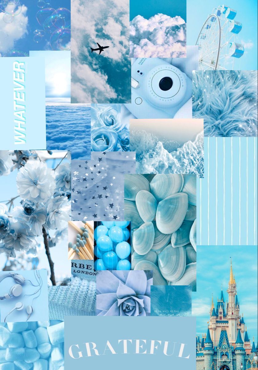 Light Blue Collage Wallpapers - Top Free Light Blue Collage Backgrounds ...