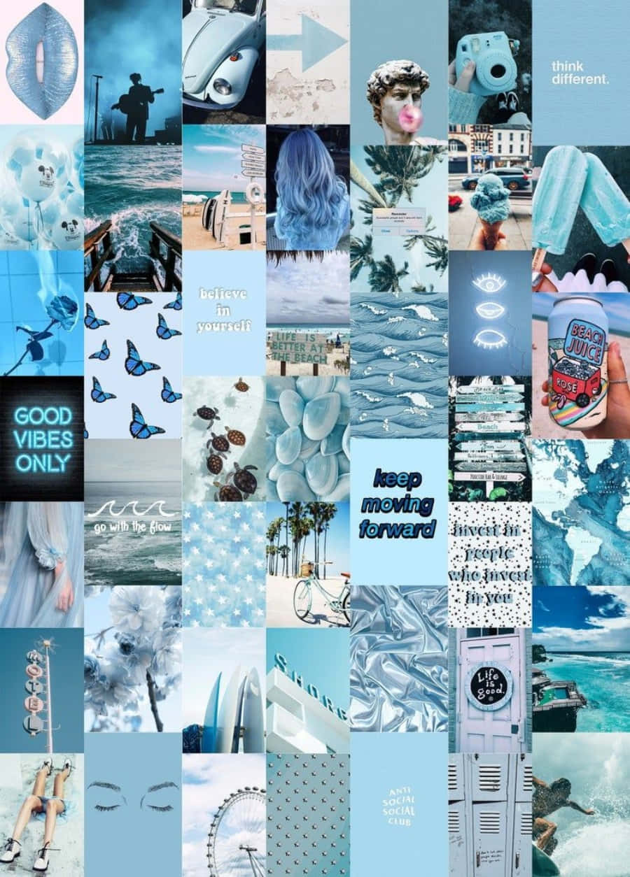 Light Blue Collage Wallpapers Top Free Light Blue Collage Backgrounds