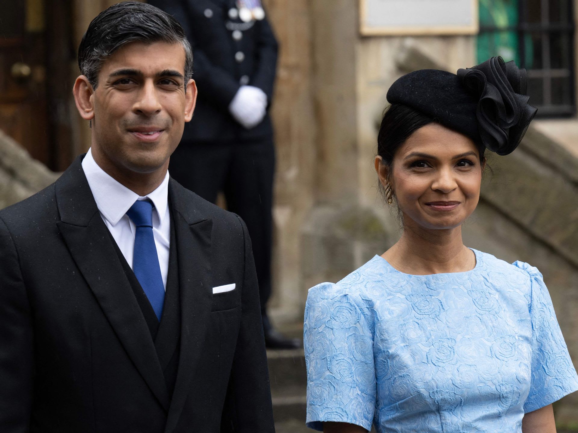1920x1440 Rishi Sunak's billionaire wife Akshata Murty amazes in angelic midi dress at Trooping the Colour. HELLO!