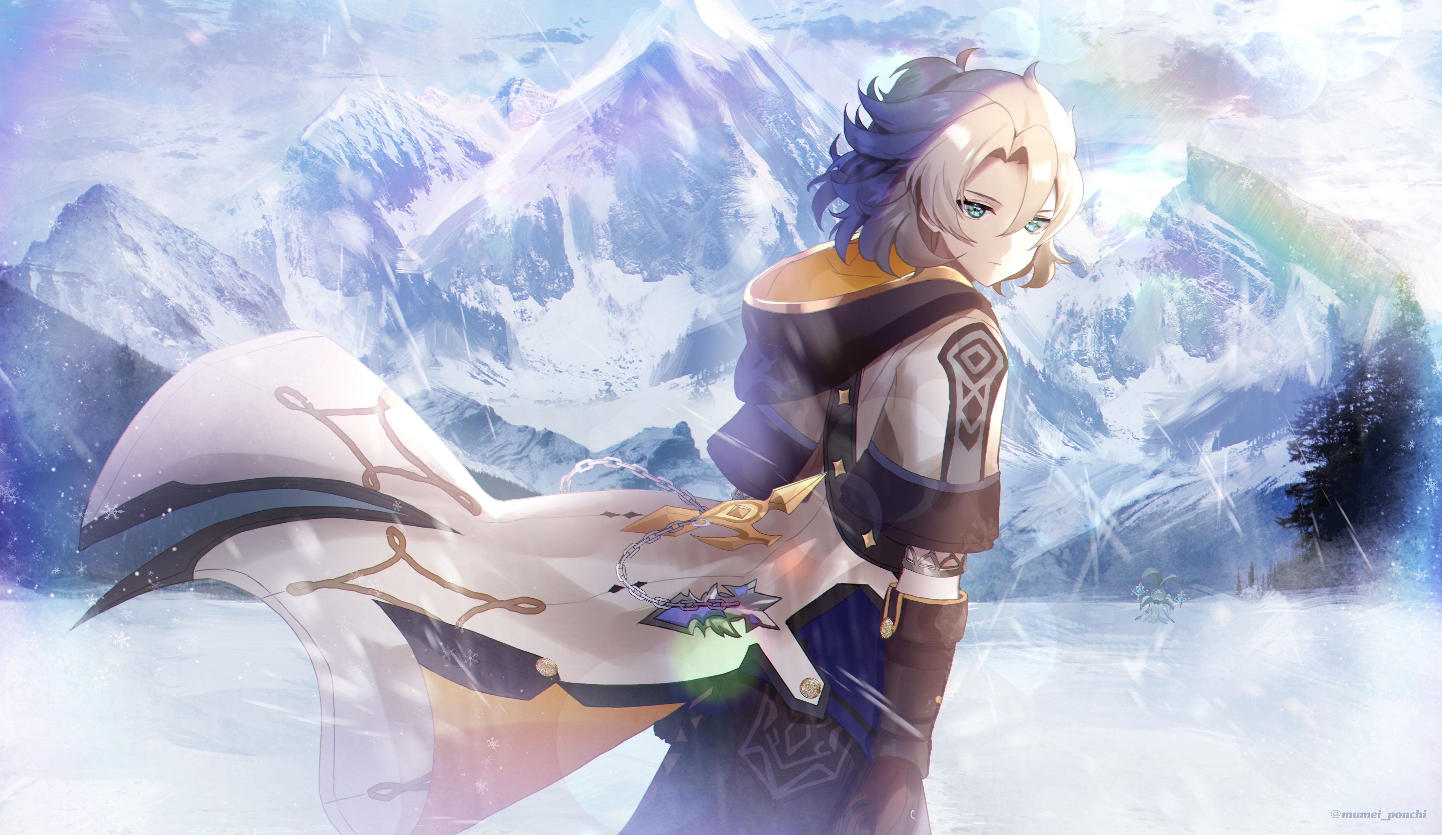 4772x2765 HD desktop wallpaper: Video Game, Genshin Impact, Albedo (Genshin Impact) download free picture