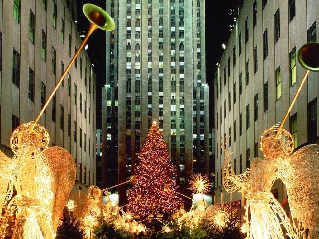 Sfondi Natalizi New York.New York Christmas Wallpapers Top Free New York Christmas Backgrounds Wallpaperaccess