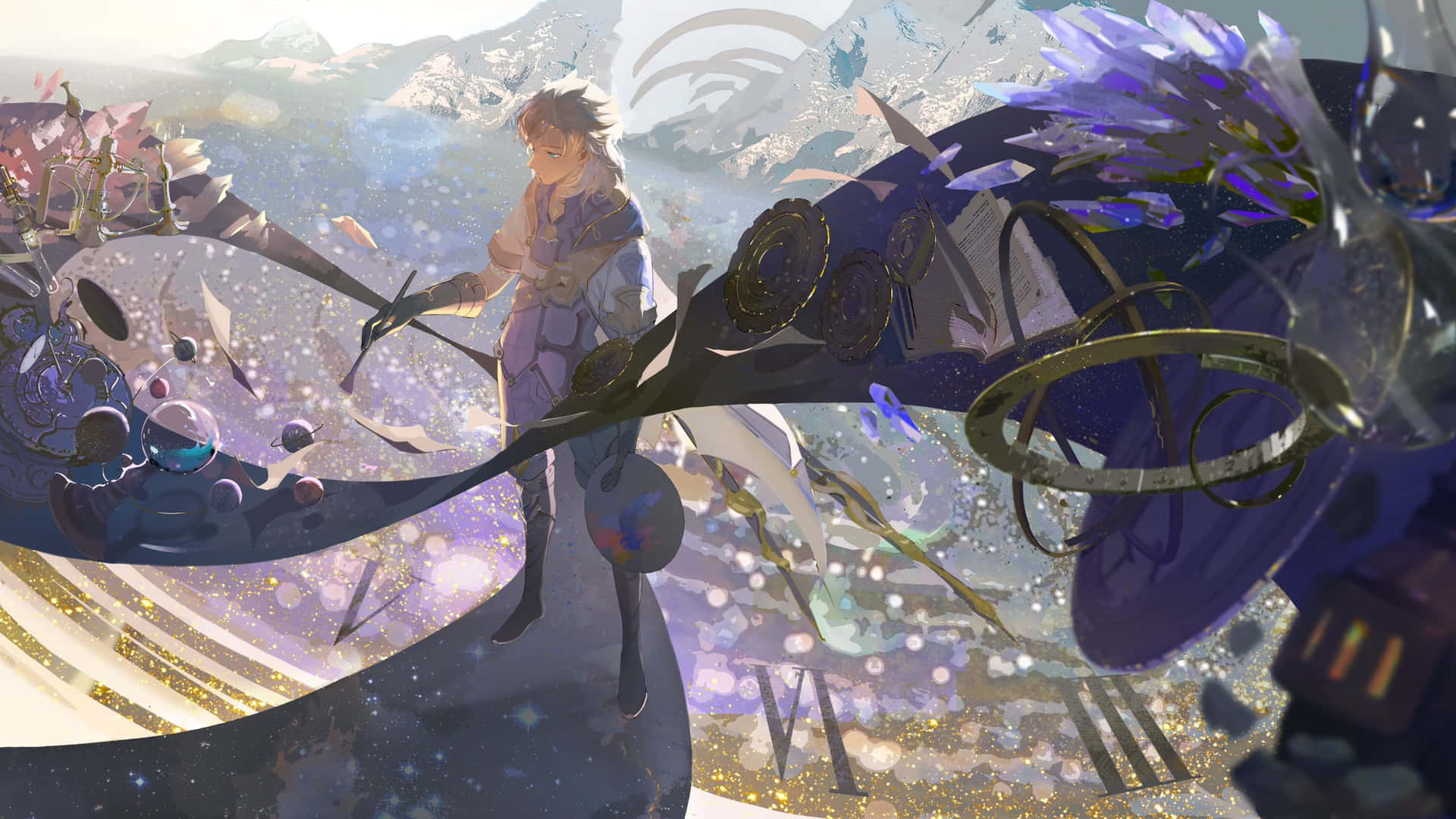 1920x1080 Download Albedo, the Brilliant Alchemist of Genshin Impact Wallpaper