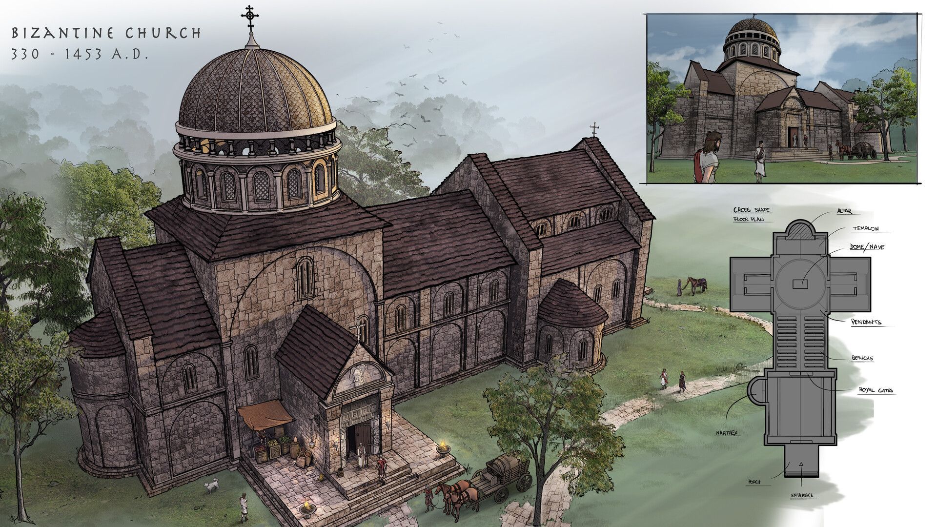 1920x1080 Byzantine Church Concept