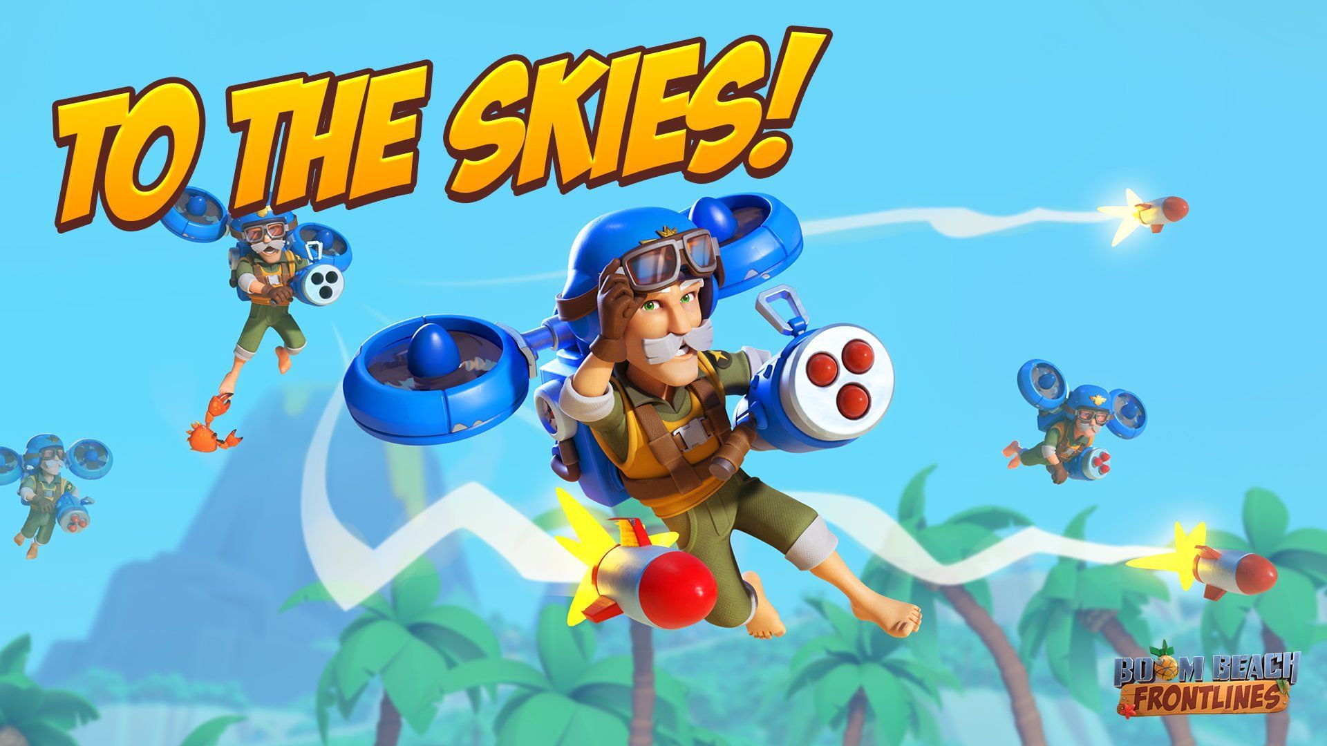 1920x1080 Boom Beach: Frontlines the battle airborne with Jetpack in the new season TO THE SKIES! ✈️ ➡️ More details here: / X