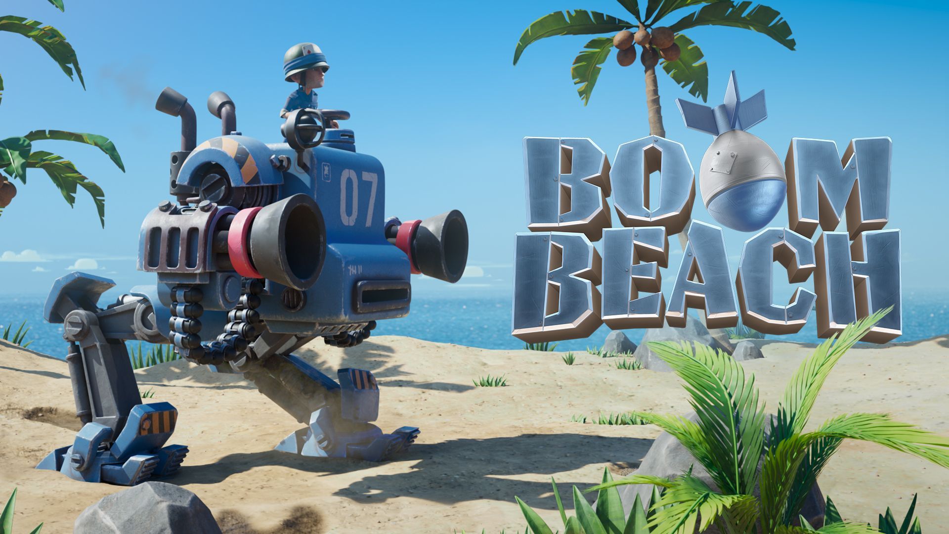 1920x1080 Boom Beach on X: A new troop is landing on the main island, Commander! Check out the Mech in the upcoming Boom Beach update! / X