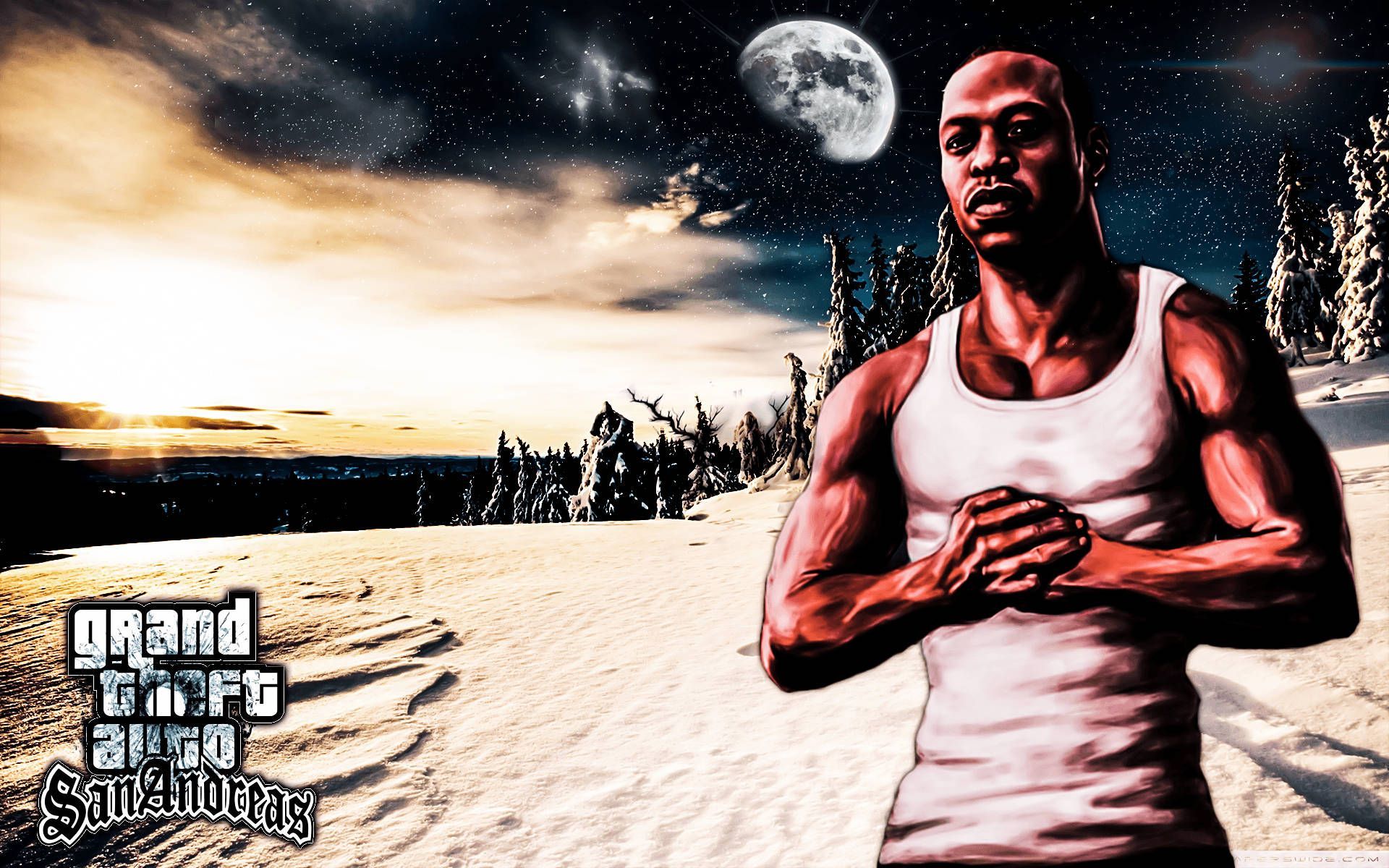 1920x1200 Download GTA San Andreas Black Guy Wallpaper
