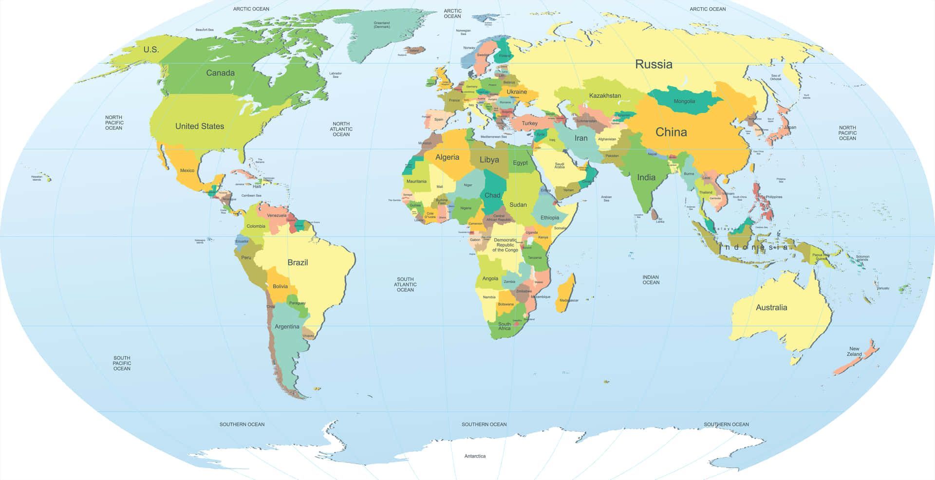 1920x986 Download World Map Background