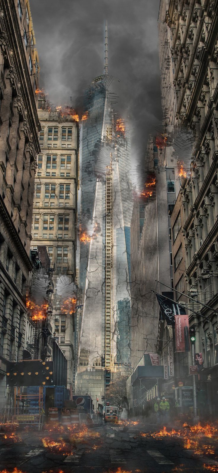 736x1593 City Explosion 5k In 1125x2436 Resolution. City wallpaper, City, Building aesthetic