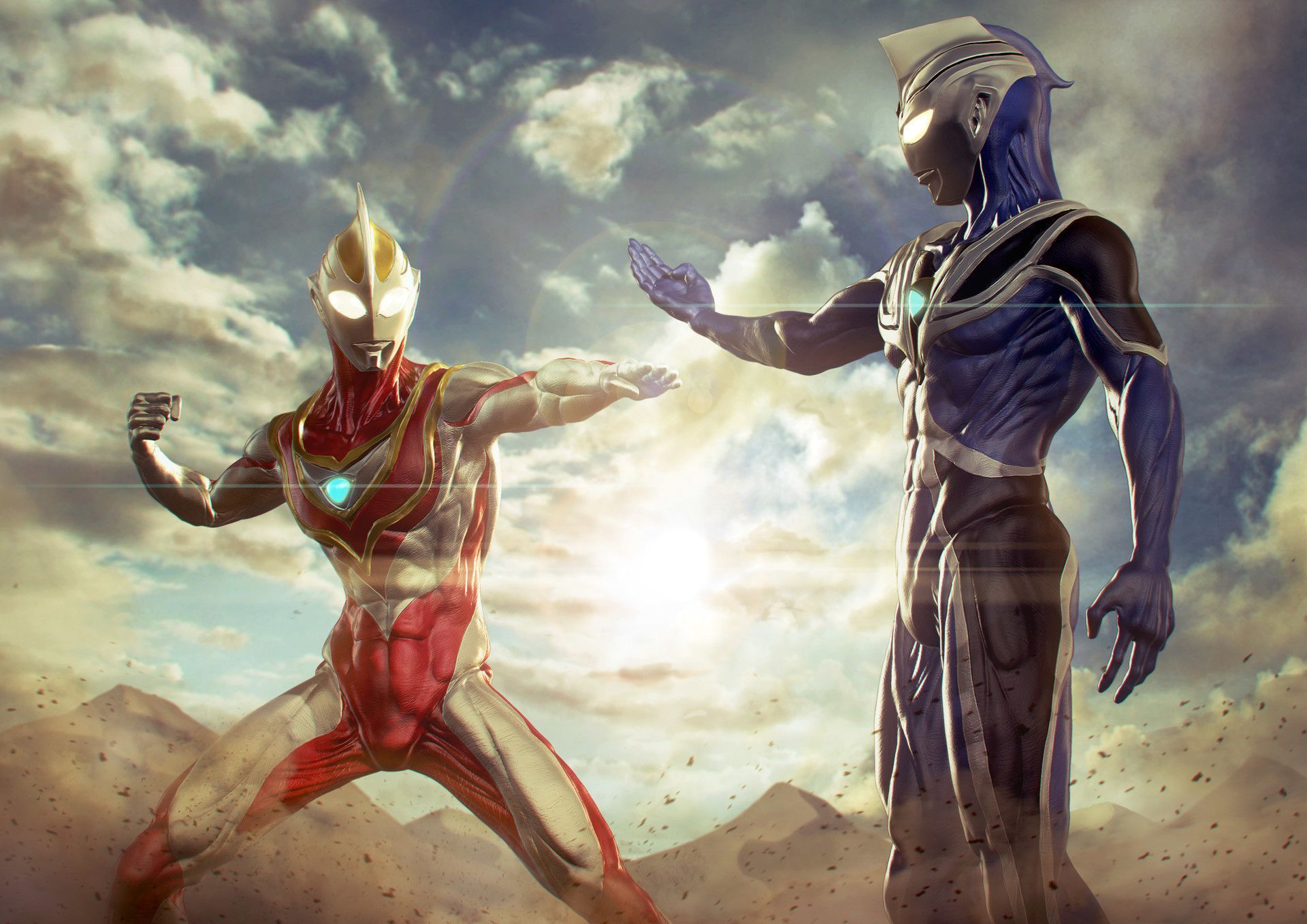 1920x1358 Ultraman Gaia Fan art