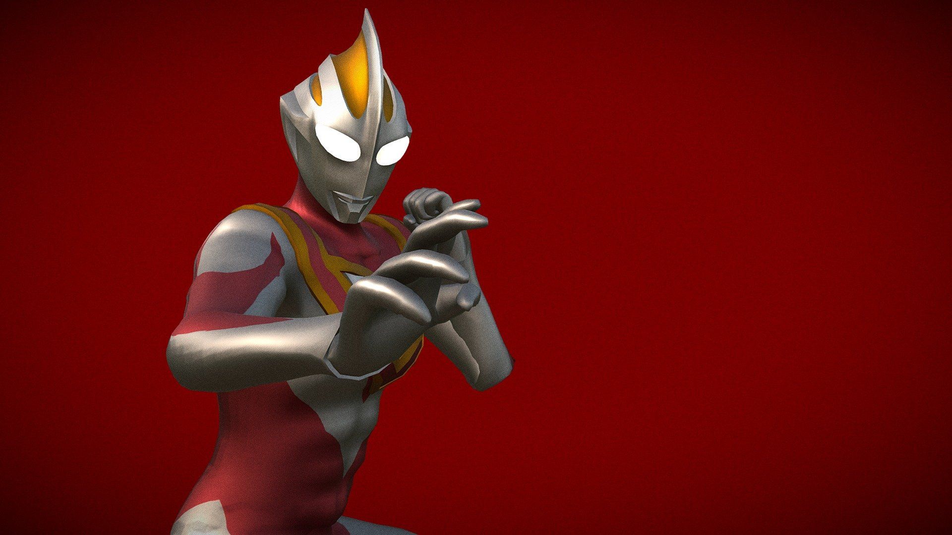 1920x1080 Ultraman Gaia V1 model by Guys048 [ece4a6e]