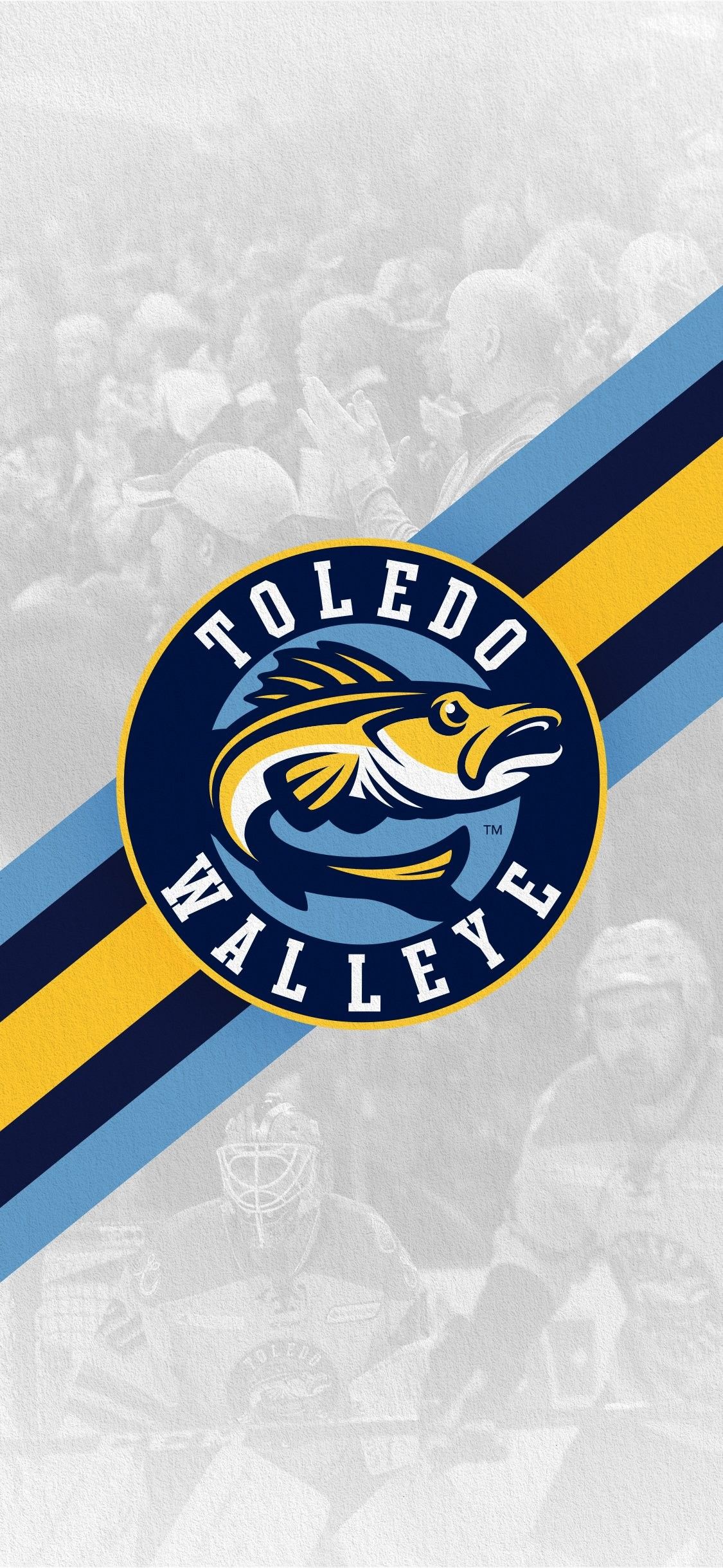 1125x2436 Toledo Walleye themed wallpaper. #WalleyeWallpaperWednesday. Toledo walleye, Chicago cubs logo, Walleye