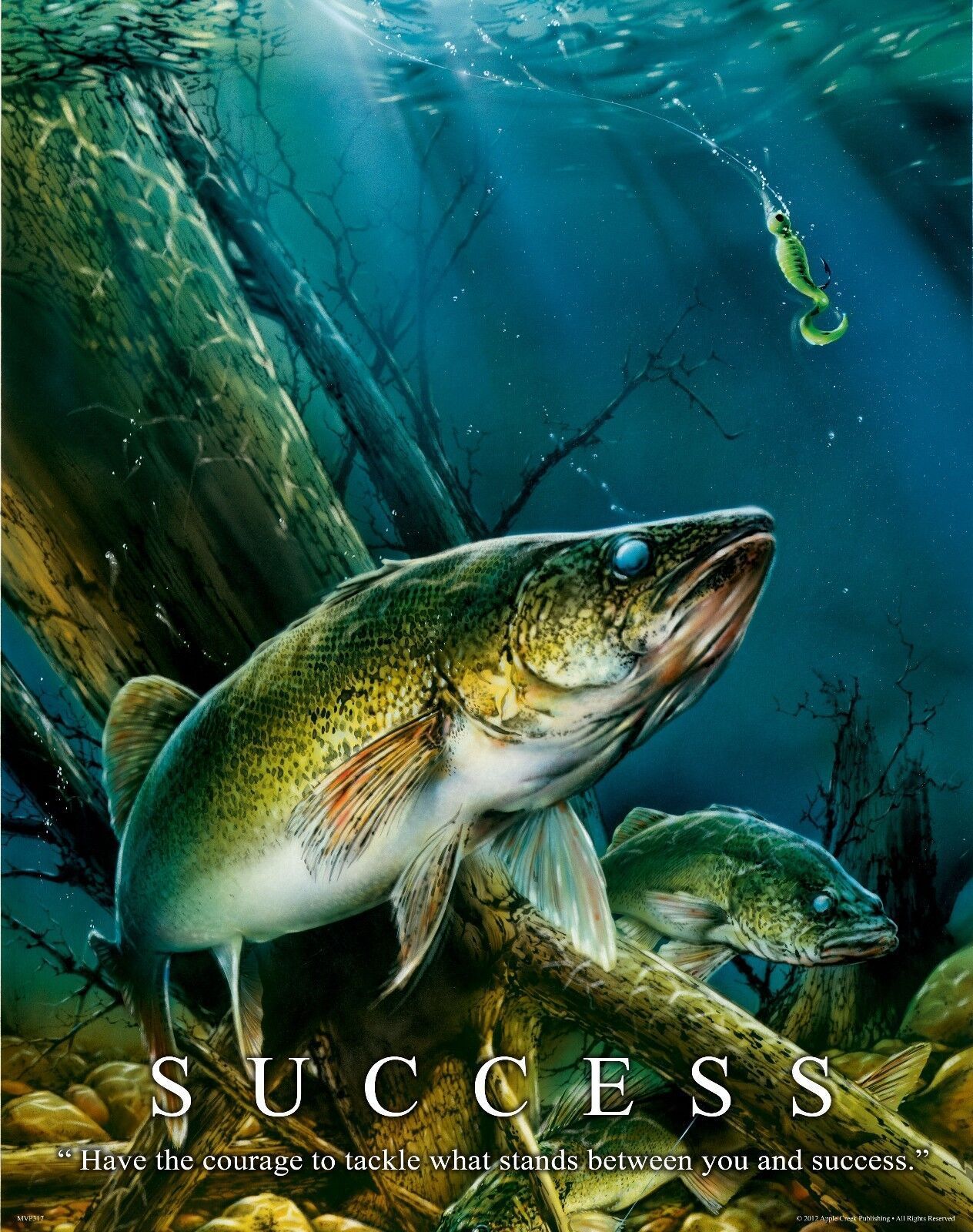 1264x1600 Walleye Fishing Motivational Art Print Vintage Lures Hunting Cabin Wall Decor