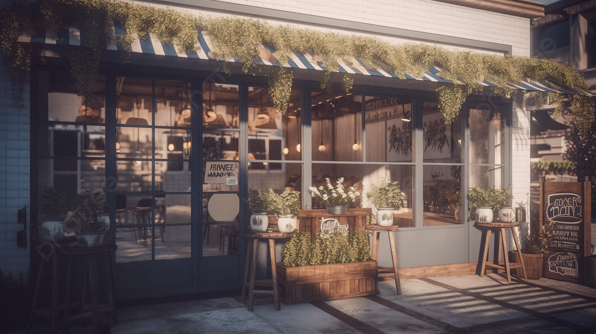 1200x673 3D Model Of A Cafe Outside Background, 3D Illustration Of A Cozy Cafe, Front View Cafe Shop, Coffee Shop Or Coffeehouse Building Background Image And Wallpaper for Free Download