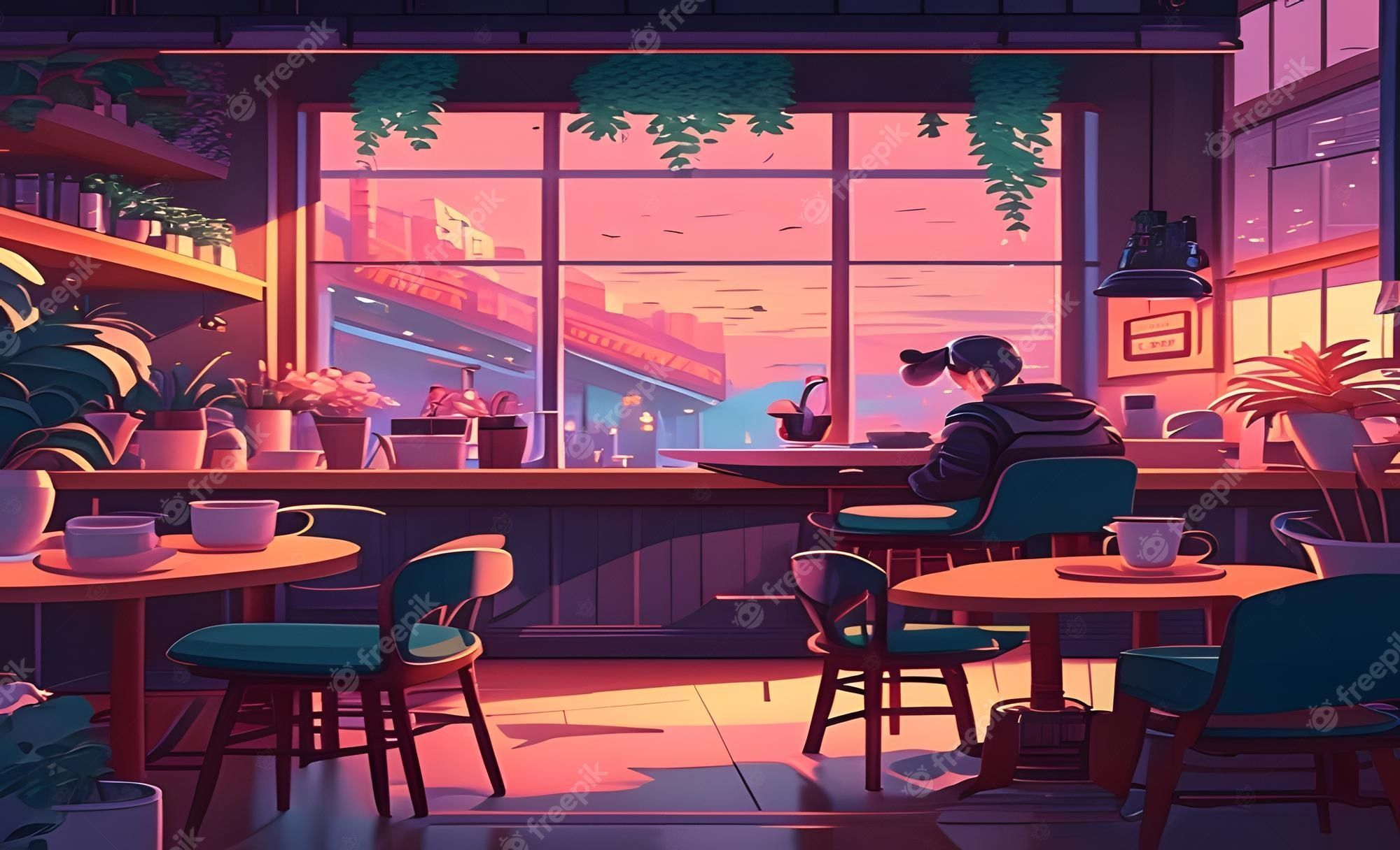 2000x1216 Anime Cafe Image
