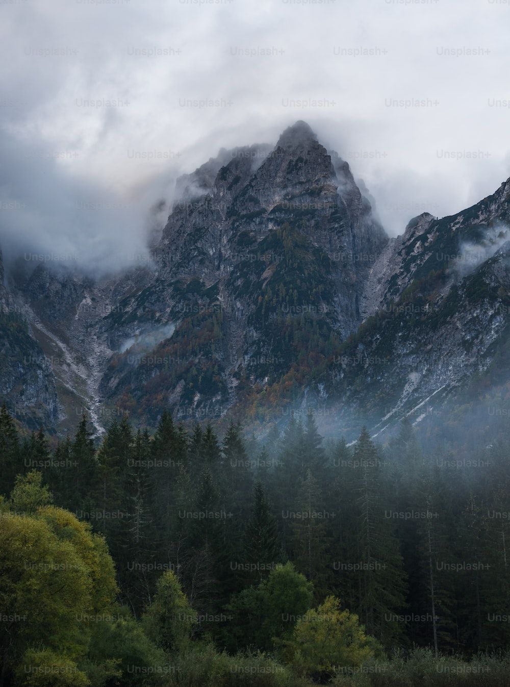 1000x1347 Fog Mountain Picture. Download Free Image