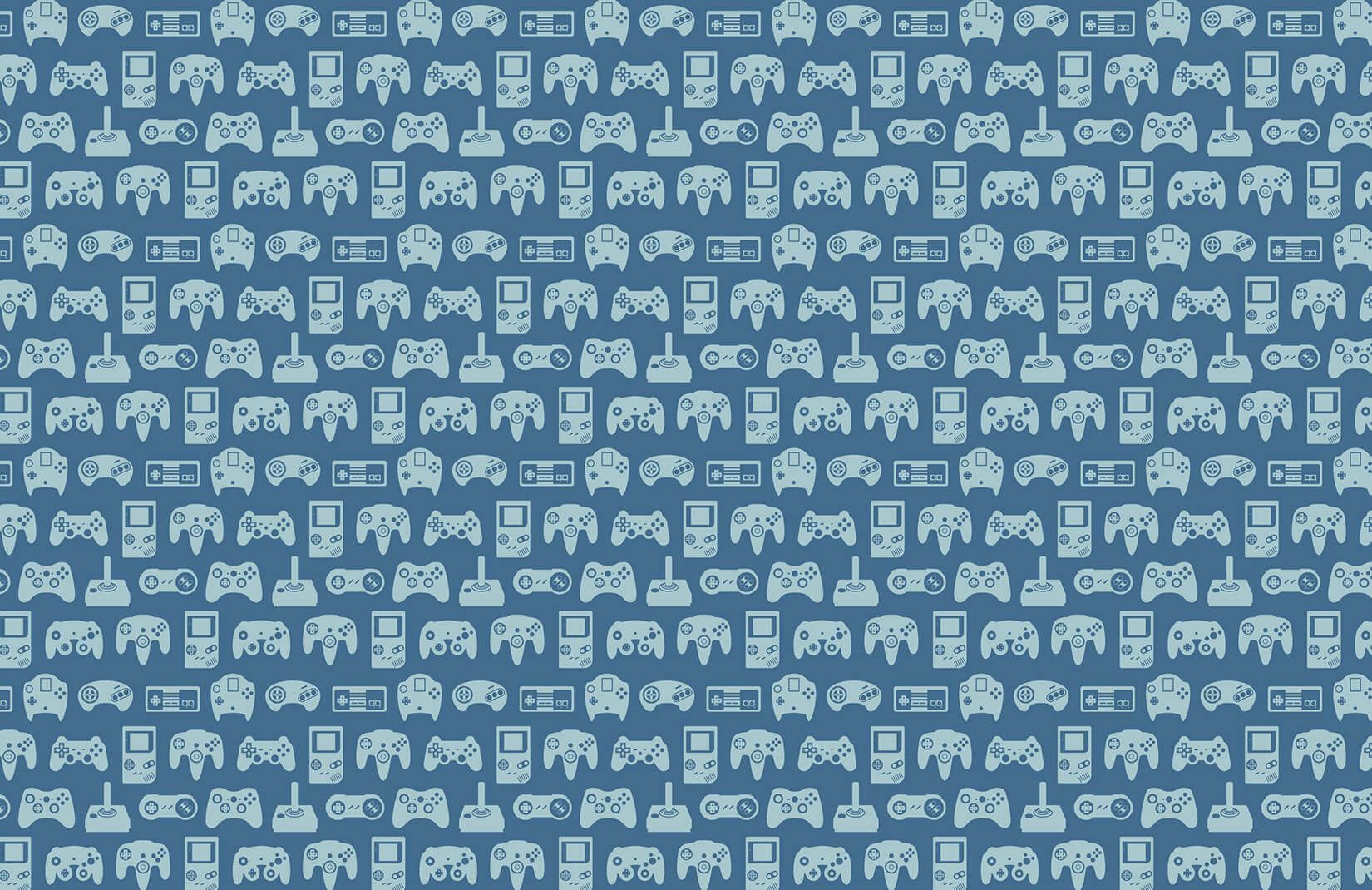 1650x1070 Blue Retro Game Wallpaper Mural
