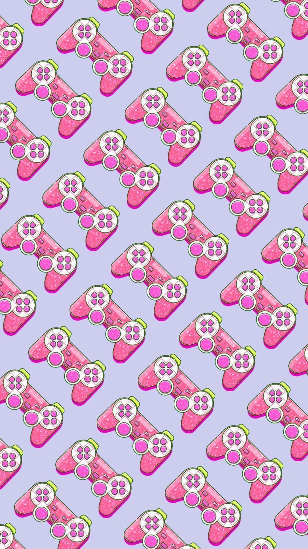 1023x1819 Download Cute Gaming Seamless Controller Wallpaper
