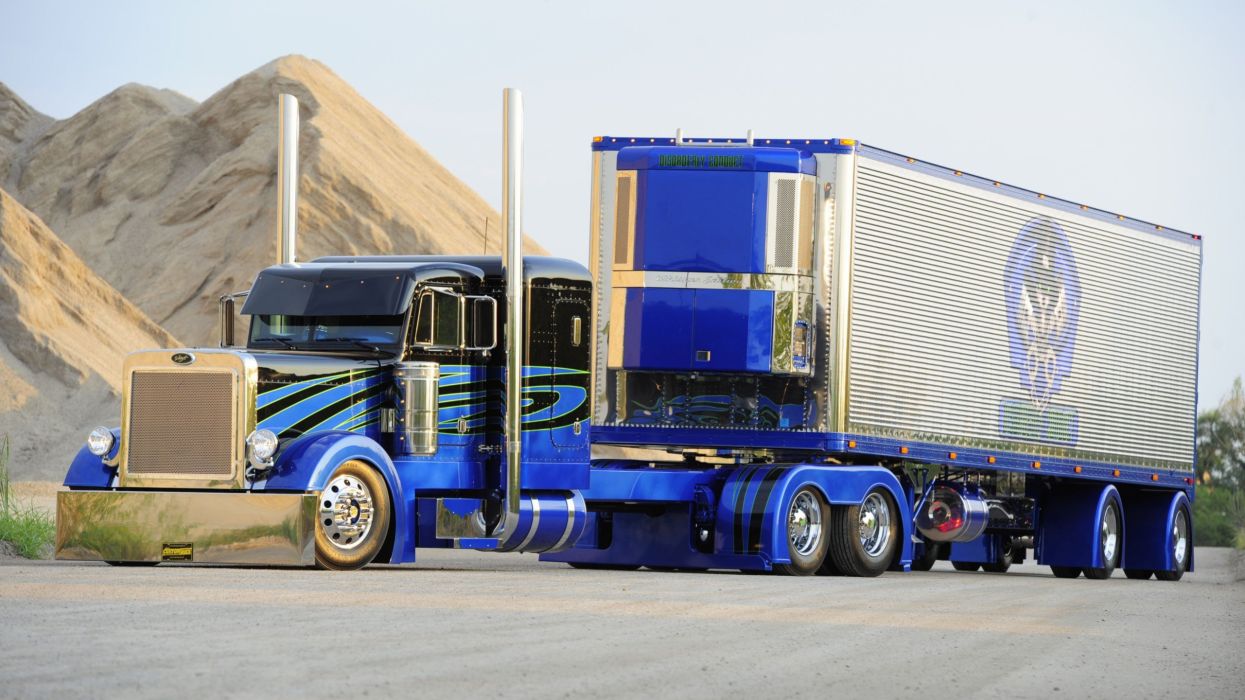 1245x700 PETERBILT semi tractor transport truck wallpaperx1440