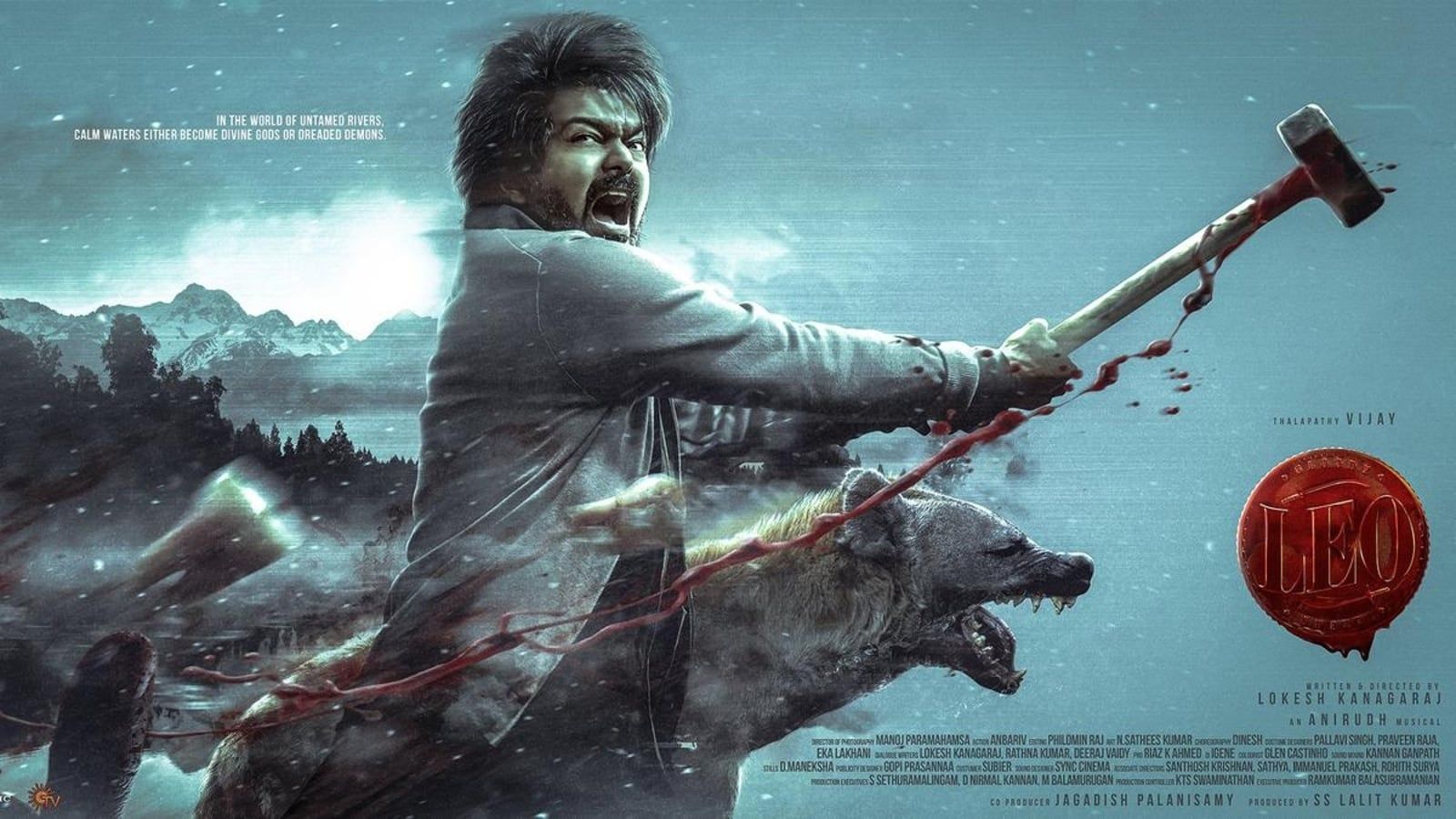 1600x900 Leo first look: Poster of Lokesh Kanagaraj film released on Vijay's birthday