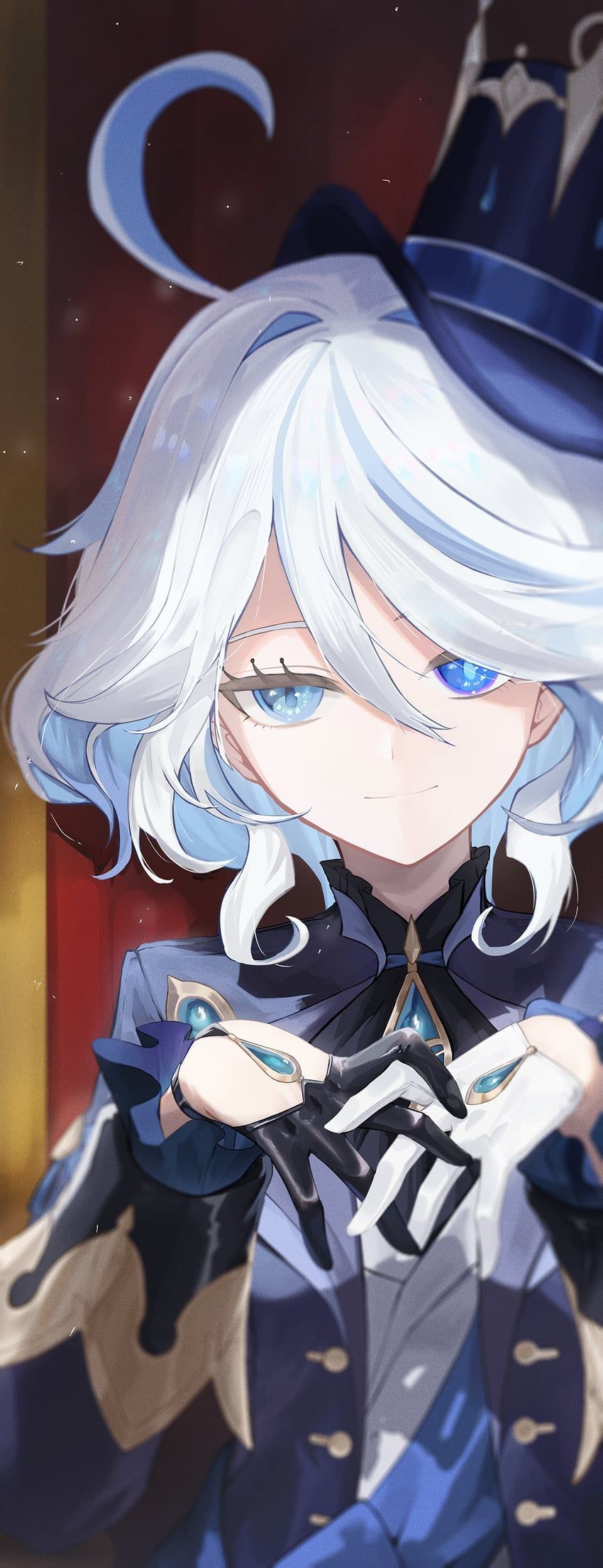 850x2211 Furina Wallpaper