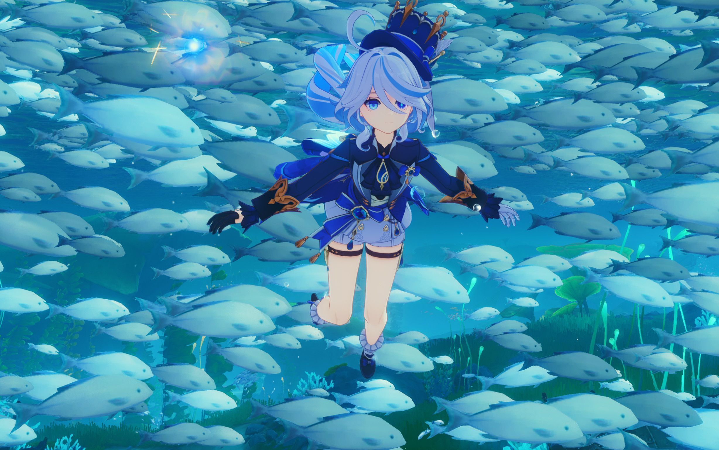 2456x1538 Lumine Furina [Genshin Impact] [Mods]