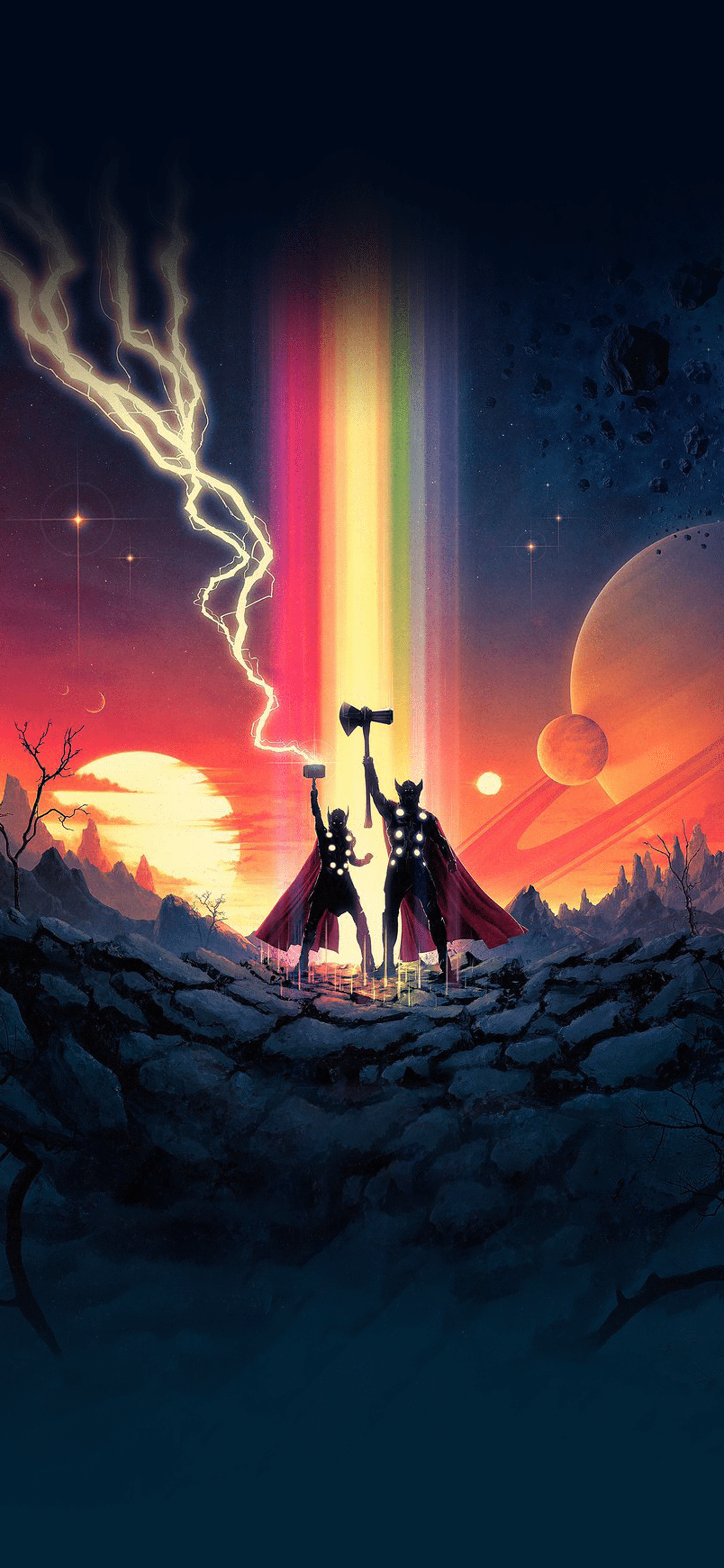2160x4677 Removed the text from the new Matt Fergusson Love and Thunder poster and converted it into a mobile wallpaper