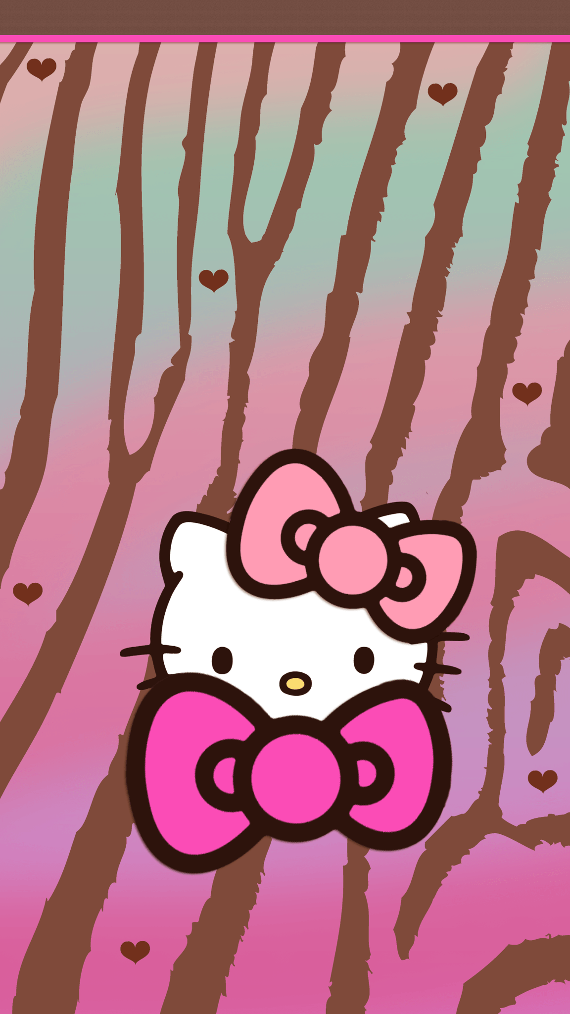 hello kitty leopard wallpaper for iphone