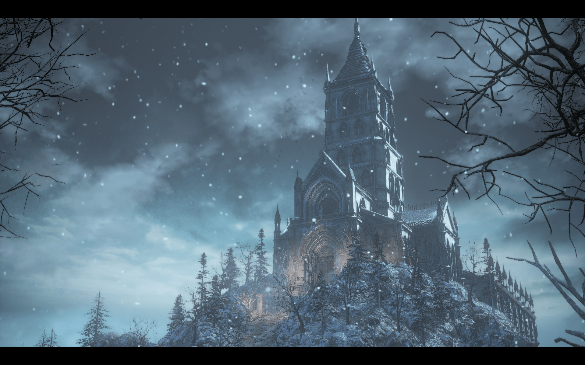 1920x1200 Dark Souls Snow Covered Church Wallpaper:1920x1200
