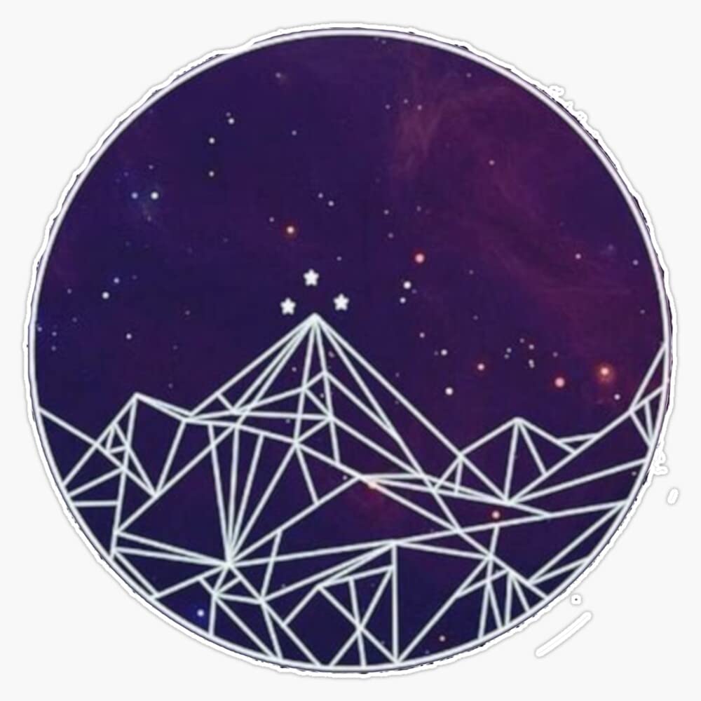 1000x1000 ACOMAF Night Court mountains pattern Sticker Bumper Sticker Vinyl Decal 5