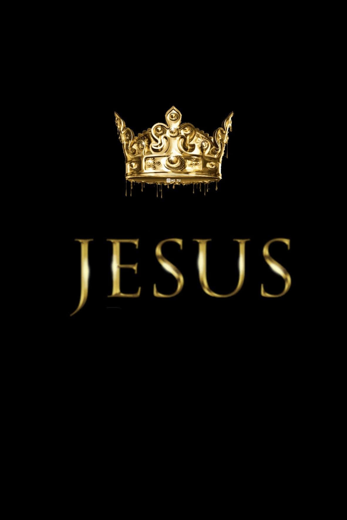 1182x1773 Download Jesus Is King With Crown Wallpaper