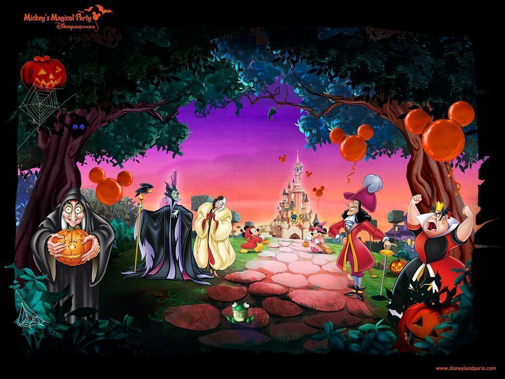 1024x768 Disneyland Paris, Halloween 2009 wallpaper. From the Disney