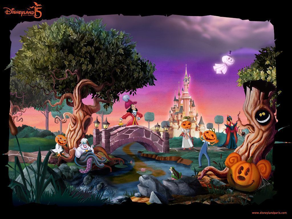 1024x768 Disneyland Paris Halloween 2008 wallpaper. Taken from the o