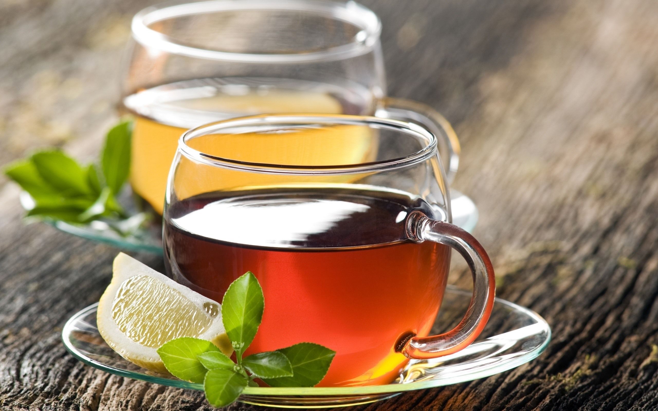 2560x1600 Wallpaper Two cups of tea, lemon 2560x1600 HD Picture, Image