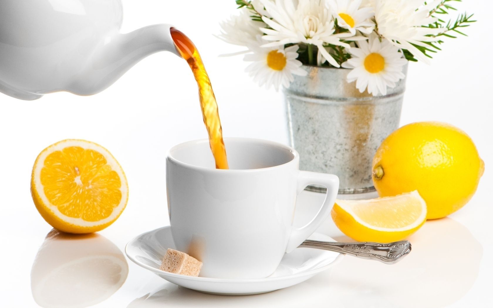 1680x1050 Lemon Tea Fill in Cupx1050 resolution wallpaper