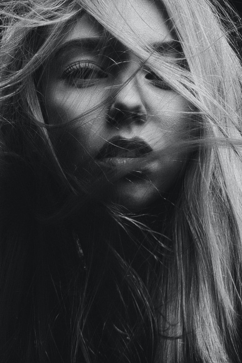1000x1500 Women Black And White Picture. Download Free Image