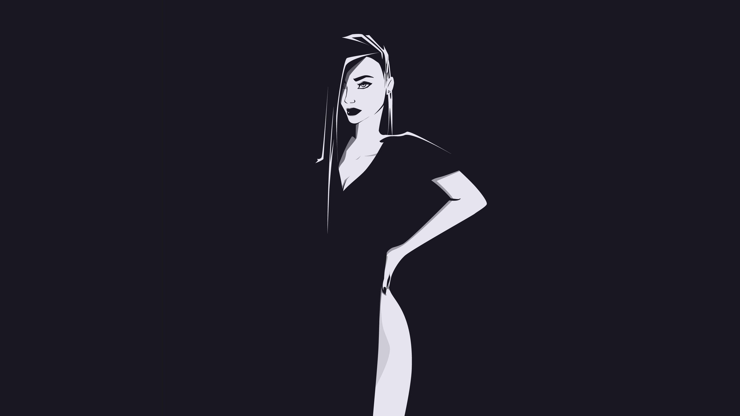 2560x1440 Women Vector Art 4k 1440P Resolution HD 4k Wallpaper, Image, Background, Photo and Picture