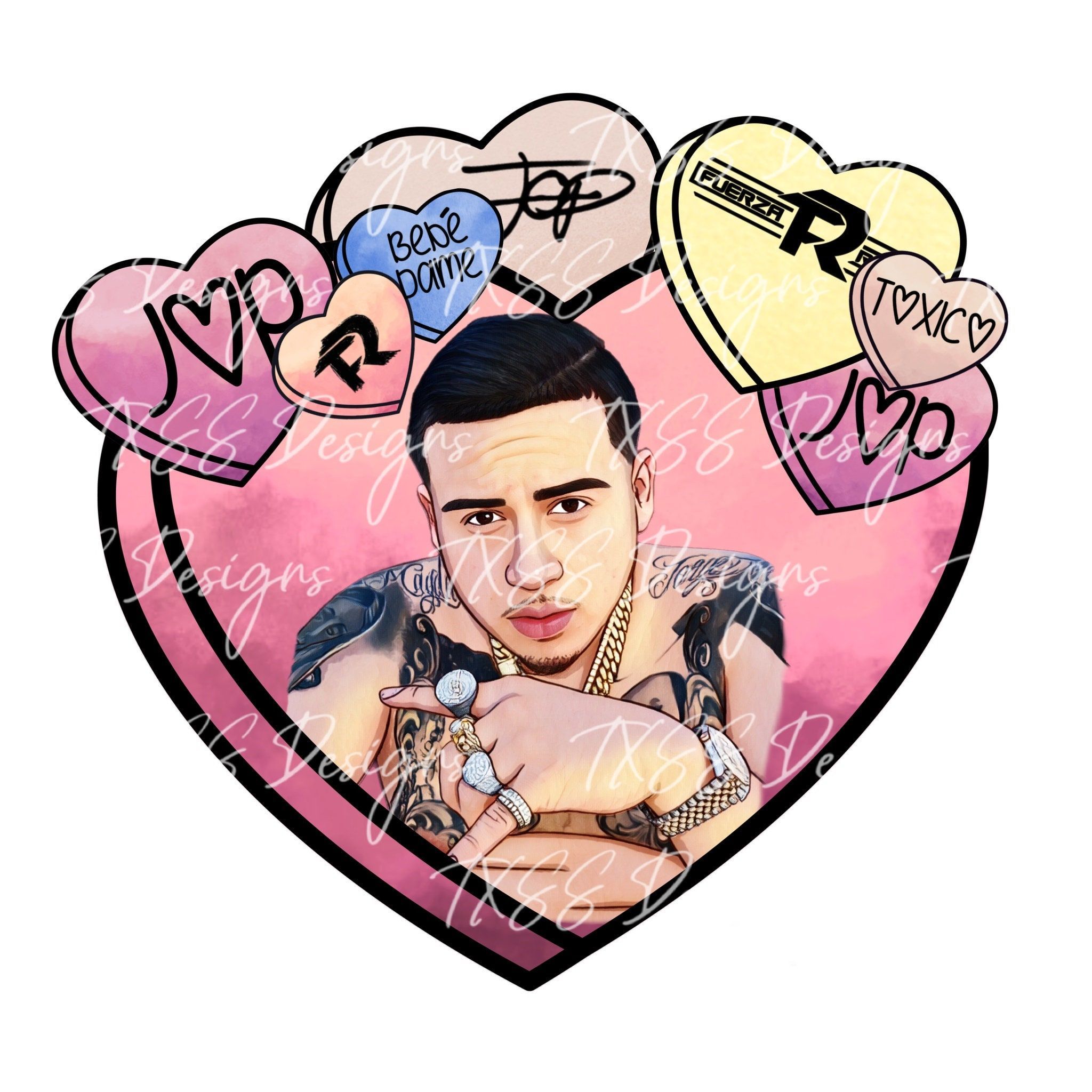2048x2048 JOP Fuerza Regida Valentines Design High Quality PNG File ONLY